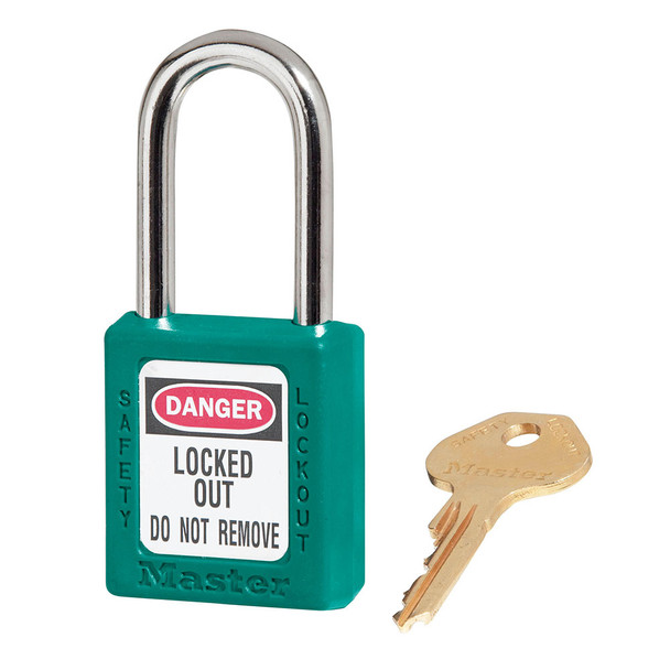 Master Lock Zenex™ Thermoplastic Safety Padlock  410TEAL KA