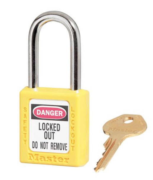 Master Lock Zenex™ Thermoplastic Safety Padlock  410YLW KA