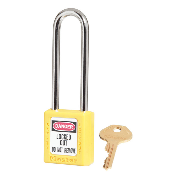 Master Lock Zenex™ Thermoplastic Safety Padlock 410LTYLW KA