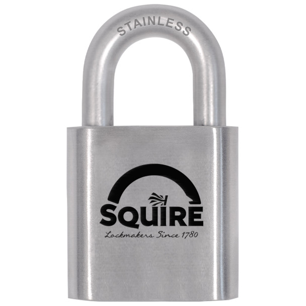 SQUIRE STRONGHOLD LONG SHACKLE STAINLESS STEEL PADLOCK SQ-ST50S/2.5