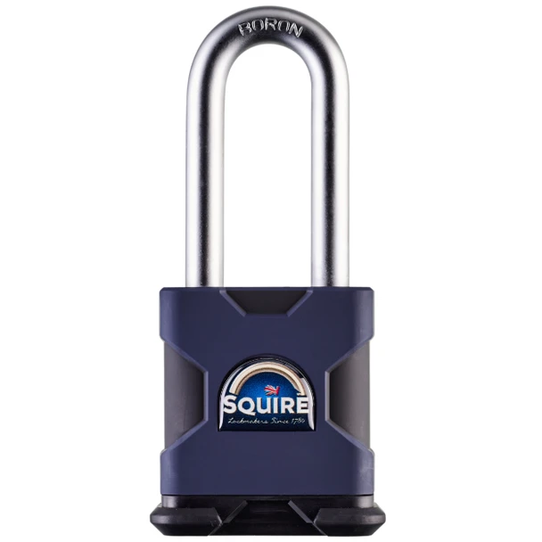 SQUIRE STRONGHOLD HEAVY-DUTY LONG SHACKLE BORON PADLOCK SQ-SS50S/2.5/8mm