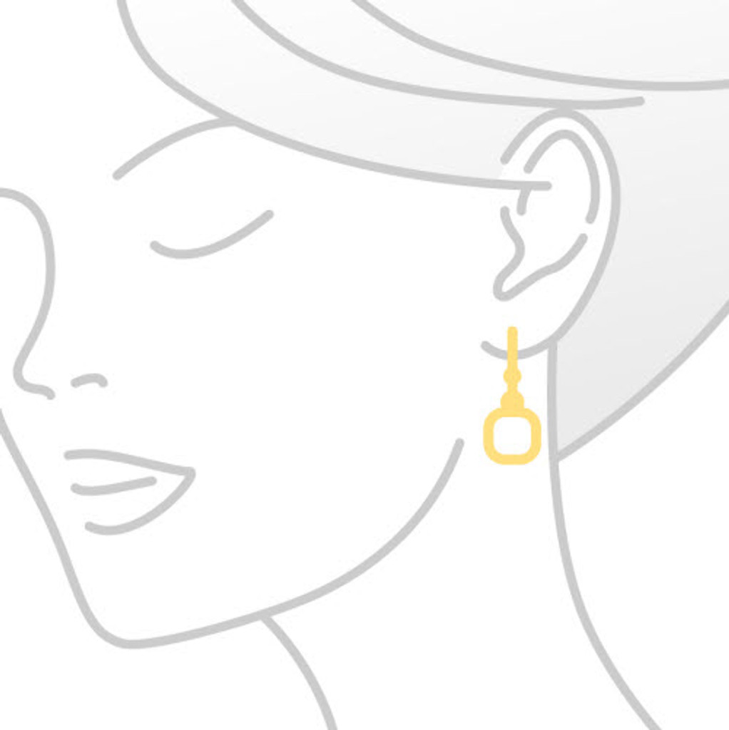 Onyx Square Gemstone Earrings
