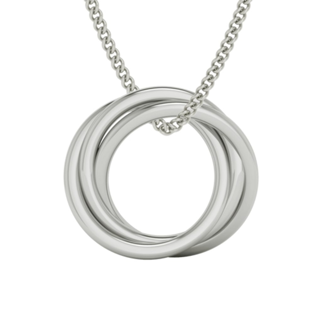 Russian Ring Necklace - The 'Alexandra' (White Gold)