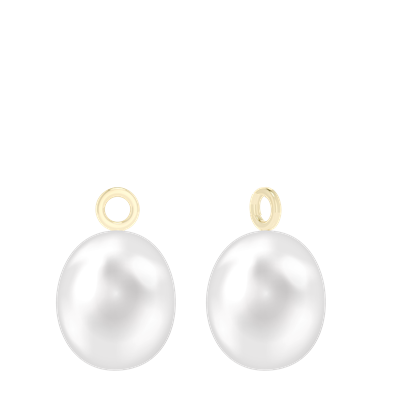 18ct yellow gold detachable pearl drop earrings - StyleRocks