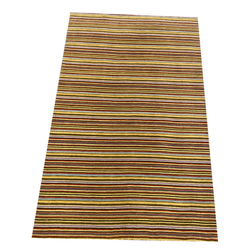 4’11 x 7’9 Striped Contemporary Thick Pile Gabbeh carpet