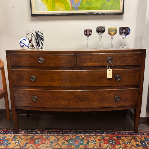 English Regency Bowfront Chest 