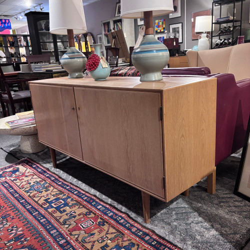 Bleached Hardwood Credenza