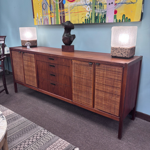Walnut and Cane Sideboard