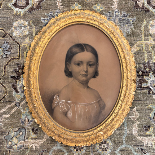 Victorian Illustration of a Young Girl