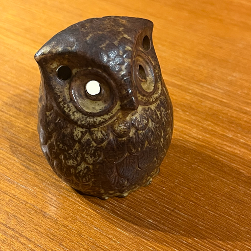 Cute 1970's Owl tealight holder