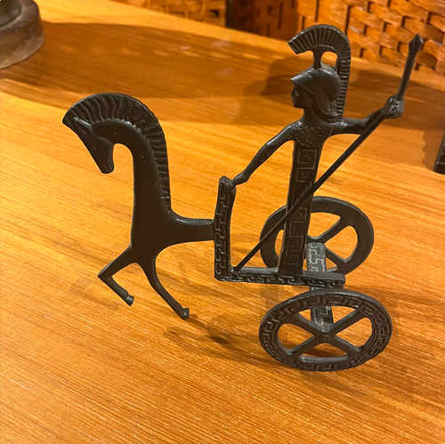 Vintage M.CM. Brobze Athena on Chariot