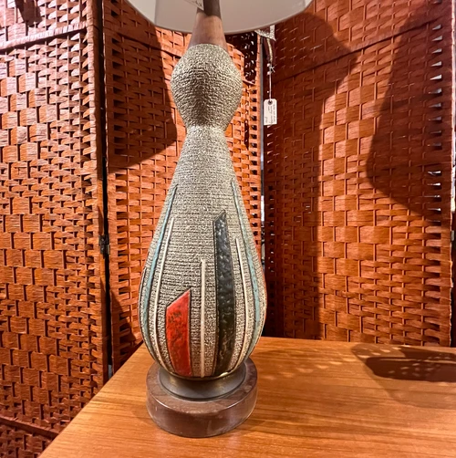 Mid-Century Modern Lamp from F.A.I.P. Fine Arts in Plastor Prominent Lighting Manufacturer in Brooklyn, C.50's/90's
