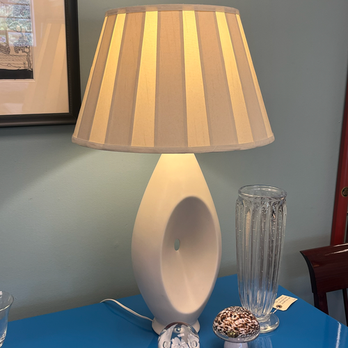 Klem Reid — Brooklyn, NY-based ceramic co. Ceramic lamp with shade.