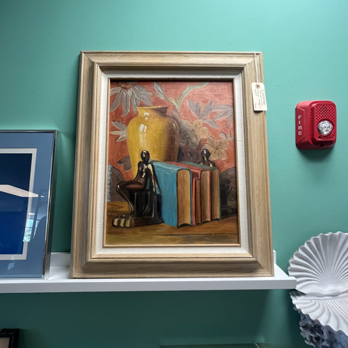 D. Shulenburg — Still life oil on canvas. Vintage + signed.