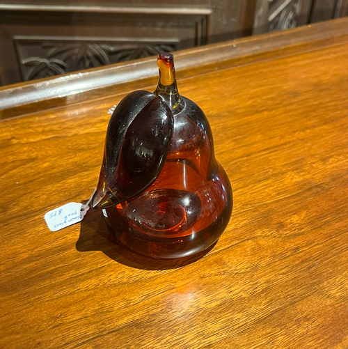 Blown-glass pear
