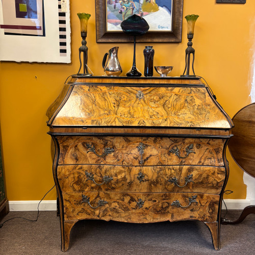 Louis XV Lombard Curved Bureau