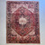 10‘4“ X 13‘9“ vintage light red, blue and ivory multicolor tribal geometric Harry’s hand knotted rug