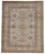 8'1 x 9'11 Silver and Multicolor Tribal Geometric Kazak Carpet