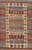3'2 x 4'8 Tribal Gabbeh in Red and Multicolor Stripe