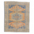 7'4 x 8'11 Light and Bright Blue and Orange Heriz Semi-Antique Carpet