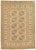 6'9 x 9'4 Beige and Brown Bokhara Handknotted Carpet