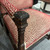 Pair Antique Armchairs with Designer Upholstery 