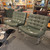 Pair of chrome and leather lounge chairs