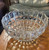 14 Inch Wide Heavyweight Glass Punch Bowl