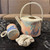 Handcrafted Signed Teacup and Teapot