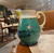 Rare Vintage Handpainted chicken spout pitcher from the Wilhelm Kagel Artisan Workshops, c. early 1900's