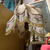 beautiful handmade victorian lampshade with glass beads (made in last thirty years) with antique lampbase