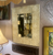 Beautiful tin ceiling-tile mirror.