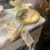 Antique silver-plated vanity mirror.