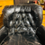 Vintage 1950s leather club chair & ottoman