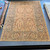 10’2” x 14’4” green, orange and red traditional handknotted peshawar style rug with natural dyes