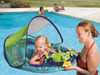 DG Pool Products Baby Spring Float Activity Center with Canopy - Inflatable Float for Children with Interactive Toys and UPF Sun Protection - Blue/Green Octopus