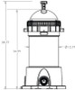  Aquastar Pipeline Filter for 27,000 gal Pool dimension