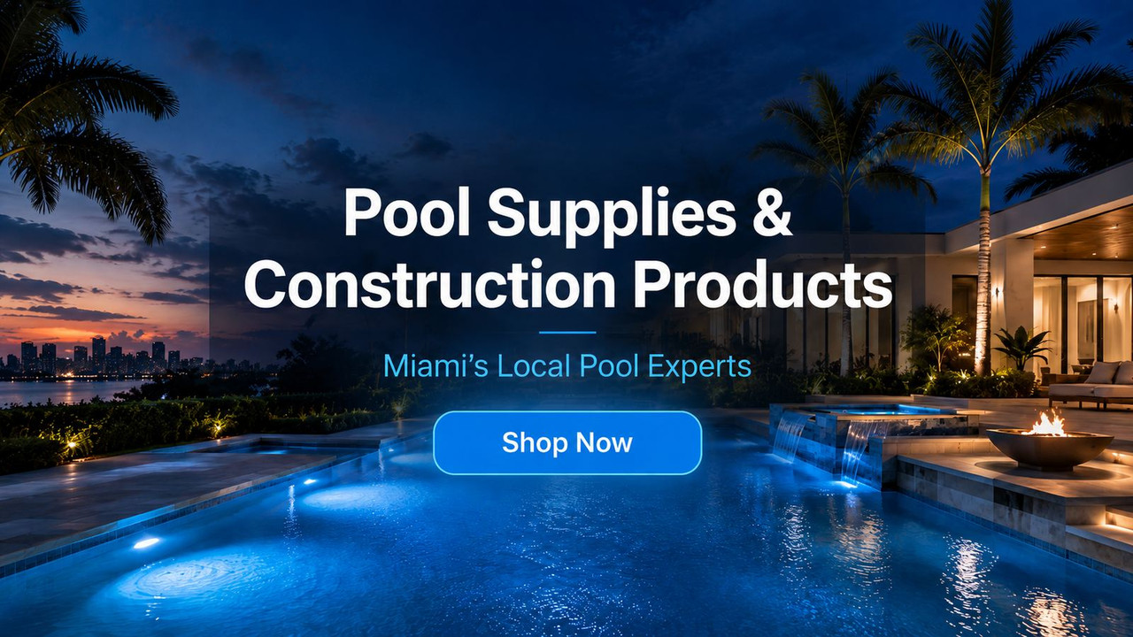 Luxury pool construction and pool supplies in Miami by DG Pool Supply