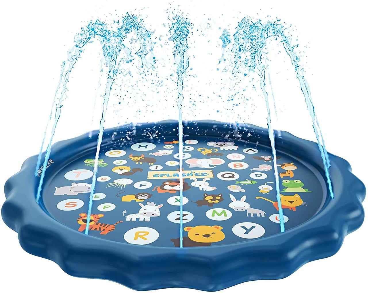 Paddling pools for kids Inflatable Sprinkler Mat Swimming Pool for toddlers  Age 3+ and Splash Pad Wading Pool for Fountain Games , Summer Backyard  Garden Spray Water Toys for Outdoor kids Fun Play
