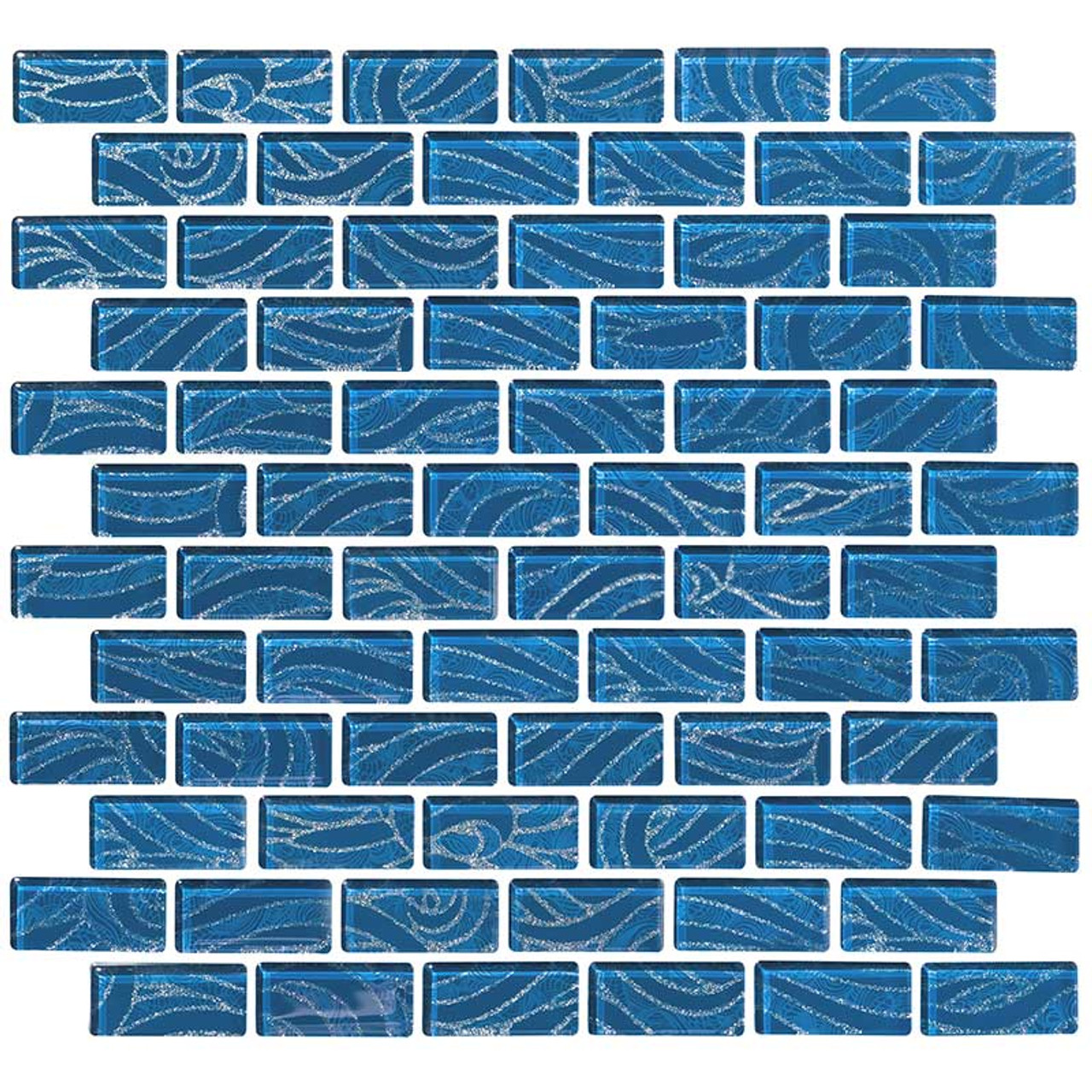 National Pool Tile Sea Glass Cobalto By DG Pool Supply