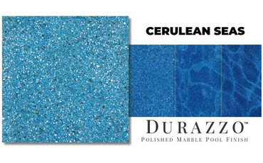 Durazzo 80 lbs Polished Marble Pool Finish Cerulean Sea
