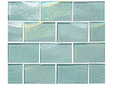 National Pool Tile Sea Ice Series 2x3 Glass Tile