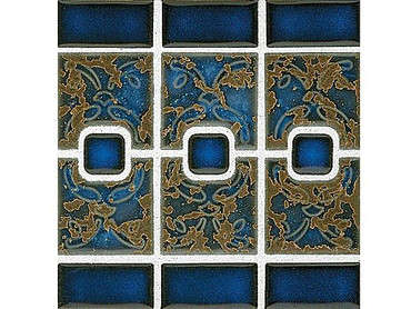 National Pool Tile Luciana Series Pool Tile Terra Blue