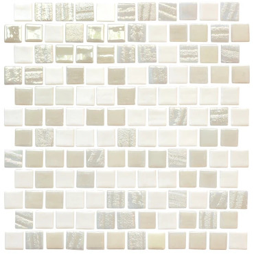  National Pool Tile Tuxedo Tile White 1" x 1"