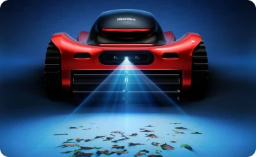 iGarden M1-AI cordless robotic pool cleaner with AI dual-camera vision