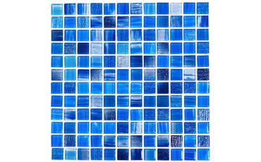 Melody Cobalt 1 x 1 Glass Swimming Pool Tile