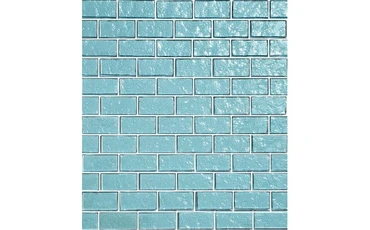 Galaxy Aquamarine 1 x 2 blue-green glass swimming pool tile GG82348T9