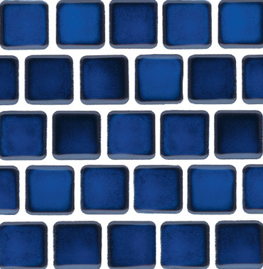 NPT Mini Koyn Blue Porcelain Pool Tile 1" x 1"