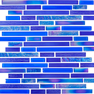 NPT South Seas Blue Glass Pattern Tile