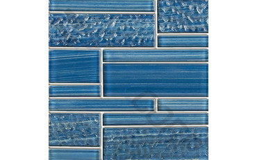 NPT Bamboo Atlantic Blue Glass Pool Tile